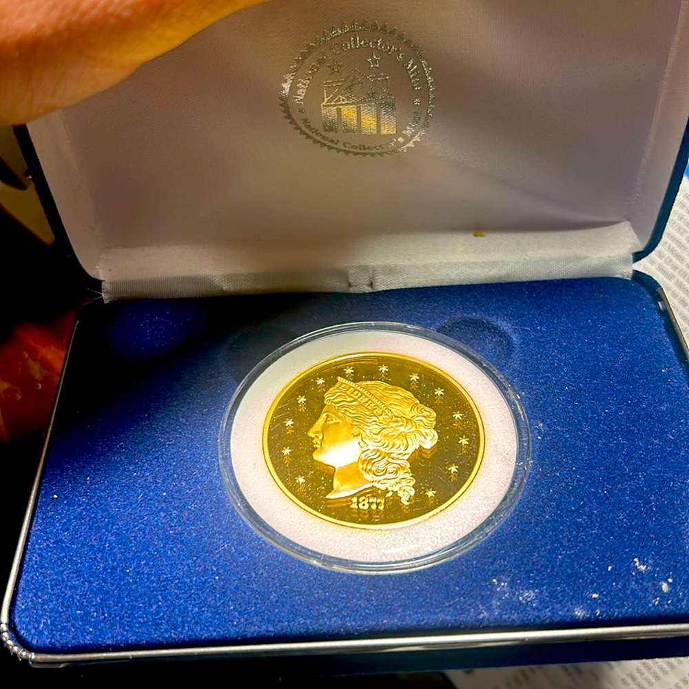 1877 50$ gold coin